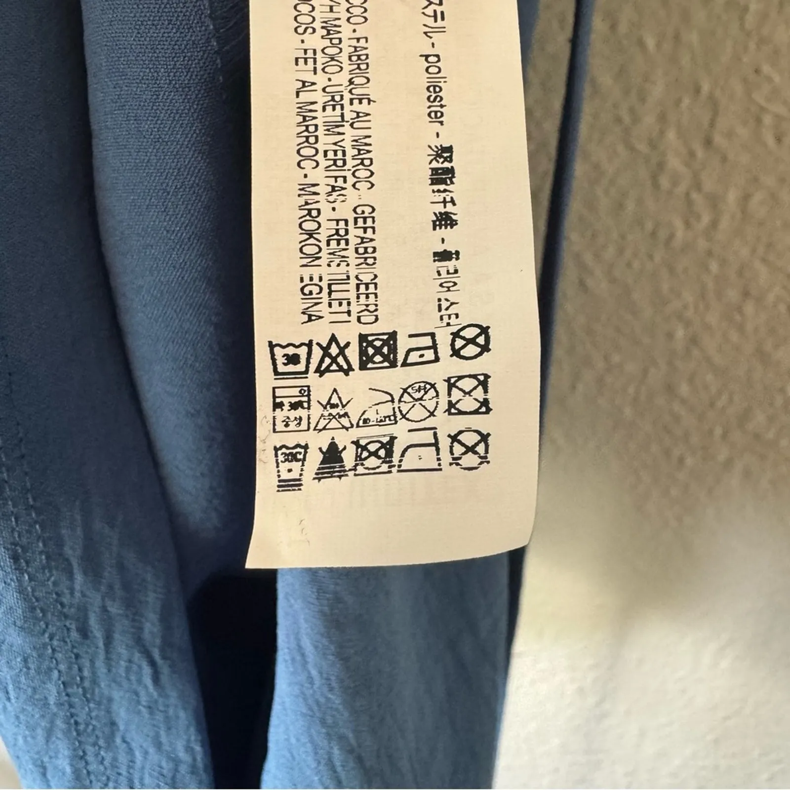 Zara Periwinkle Blue Casual Boxy Romper Size Small - Image 7