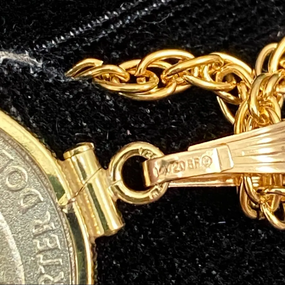 2006 NEVADA The Silver State Quarter Coin Necklace 14K Gold Filled - Image 11