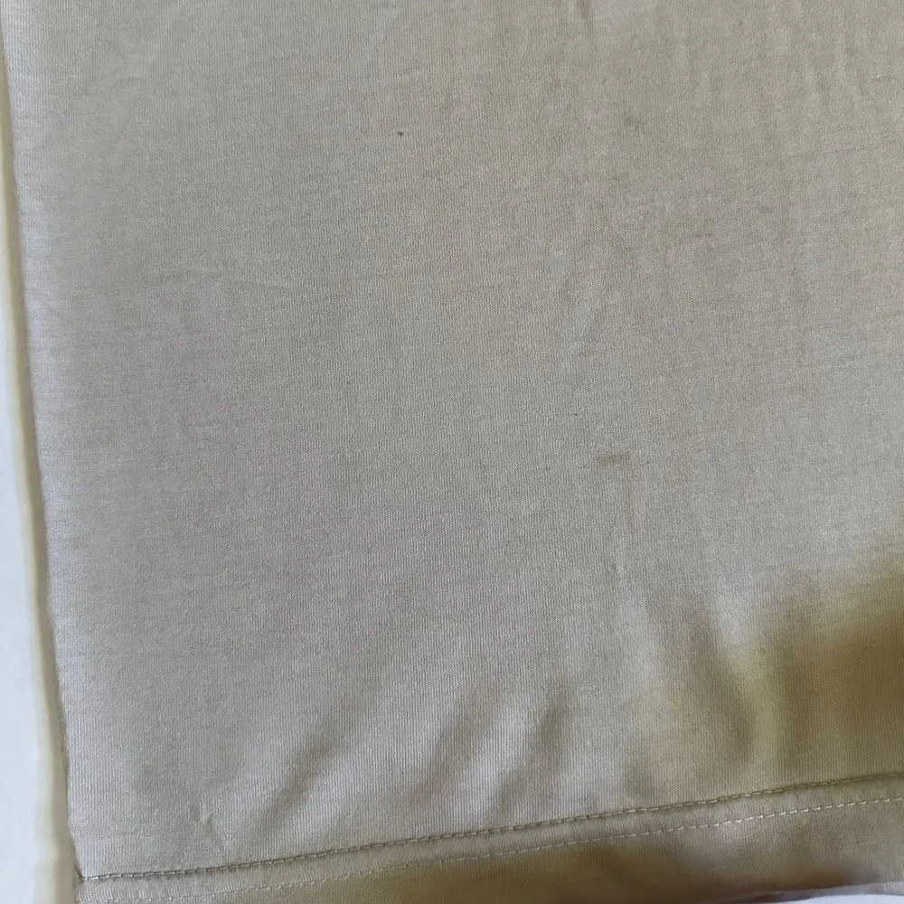 Unisex Military Sand Colored Basic Short Sleeve T Shirt - Image 6