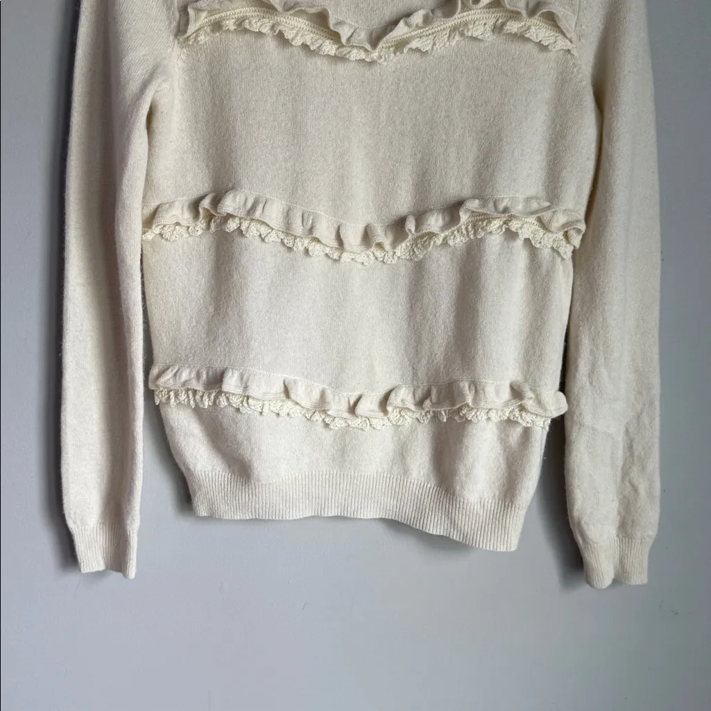 Sézane Andreas Jumper in ecru wool and cashmere XS - Image 7