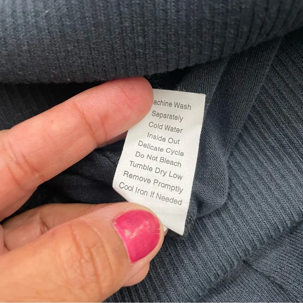 CAbi Maxi Skirt Medium Black Stretch Maxi A-Line Fold Over
Waist Knit Flare - Image 8