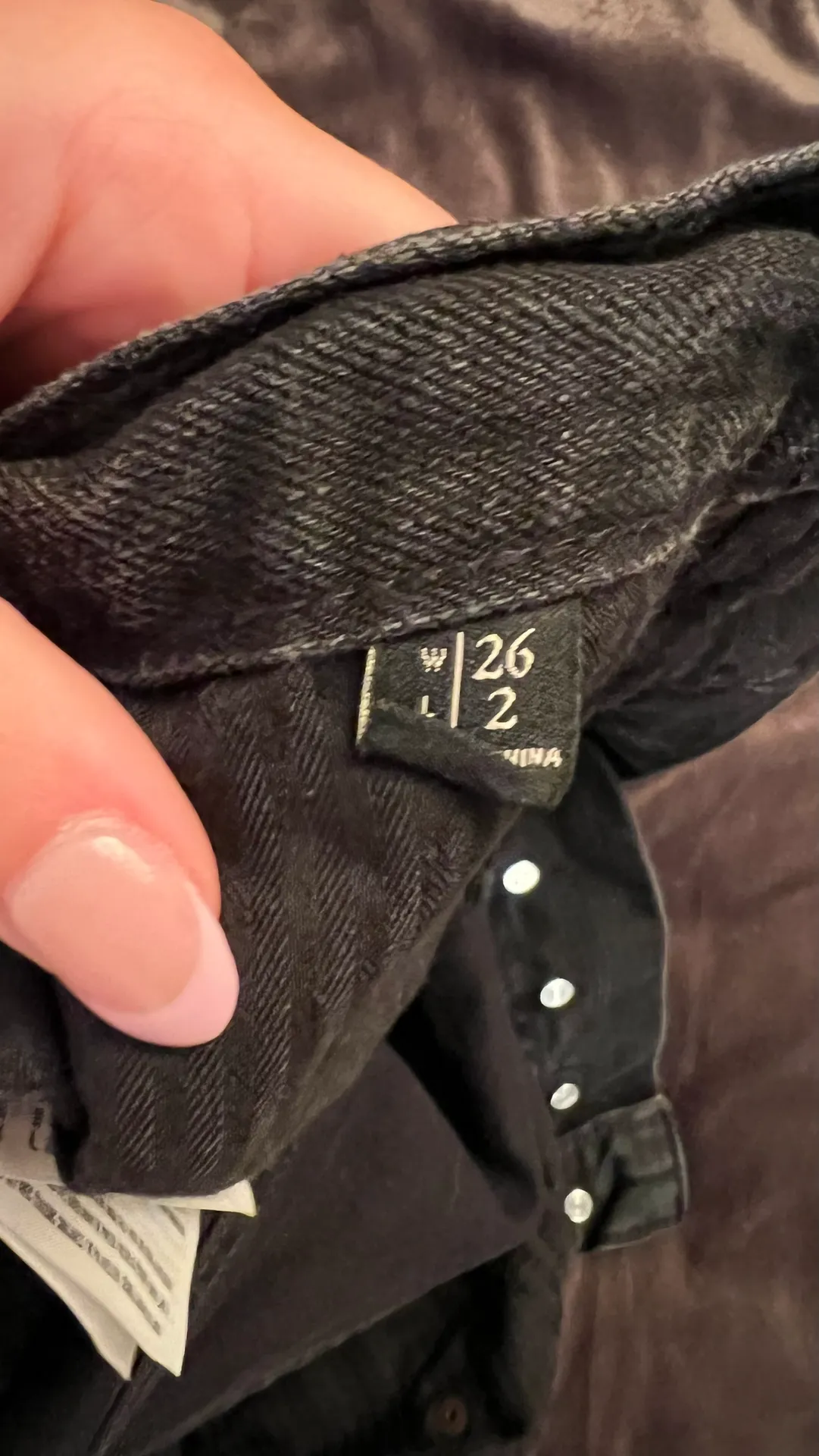 Black Denim Shorts - Image 5