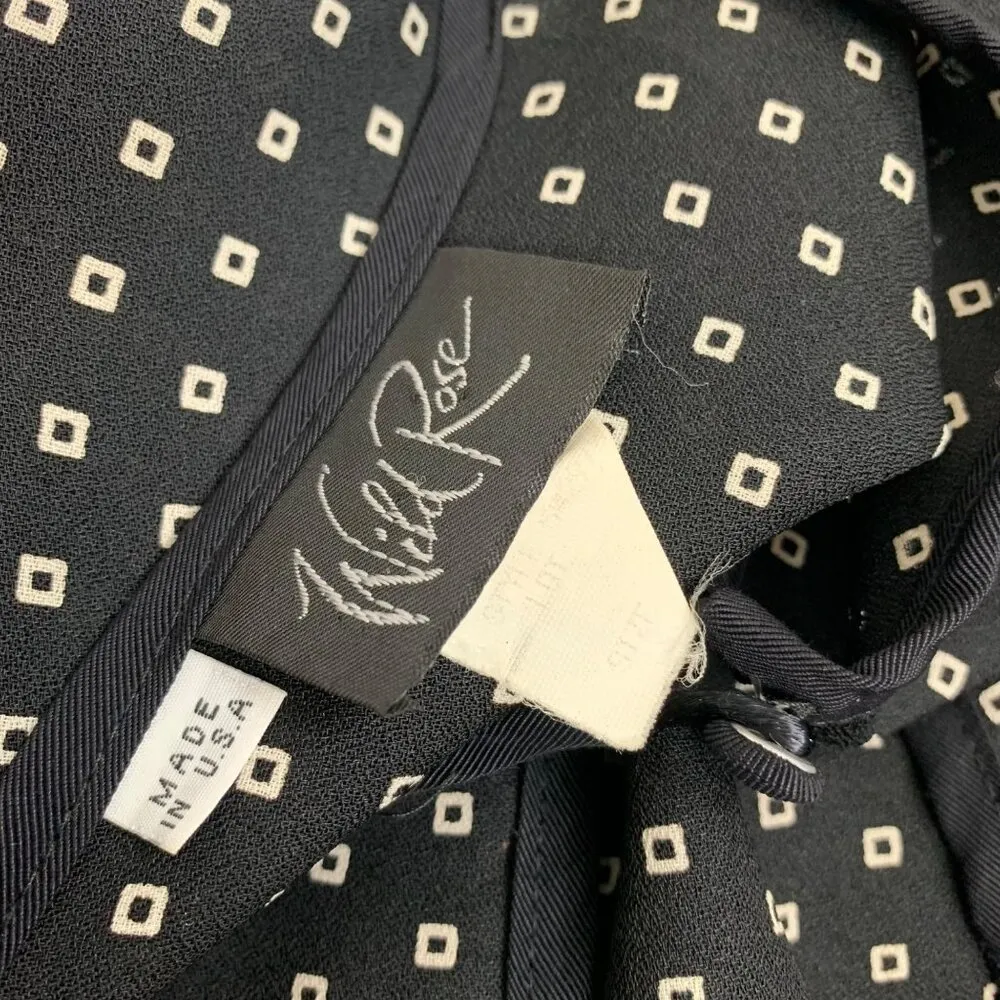 Wild Rose Women's Long Sleeve Open Front Cardigan Black & White Size 8 - Image 6