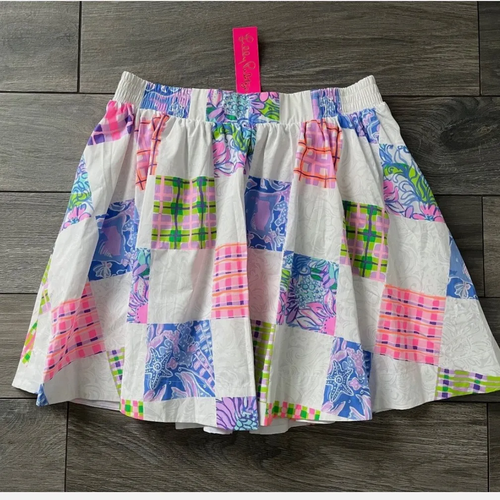 LILLY PULITZER DANI SKIRT, PATCH ME IF YOU CAN, NWT $128 Pockets - Image 5