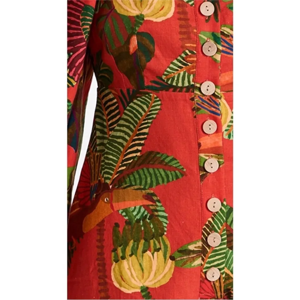 FARM Rio short red romper NEW - Image 6