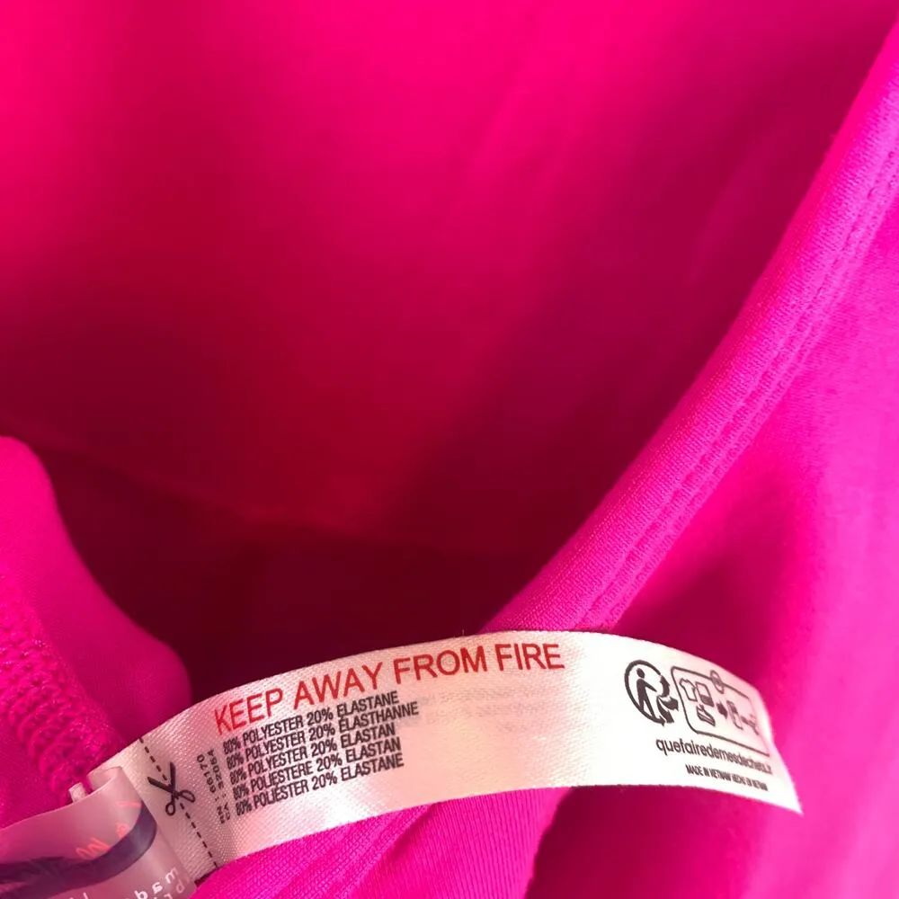 Free People Movement Let's Bounce Cutout Balloon Leg One Piece Jumpsuit Large Pink - Image 9