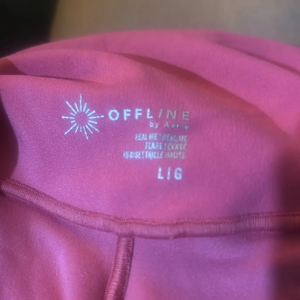 Aerie Pink Women's Leggings - Image 2