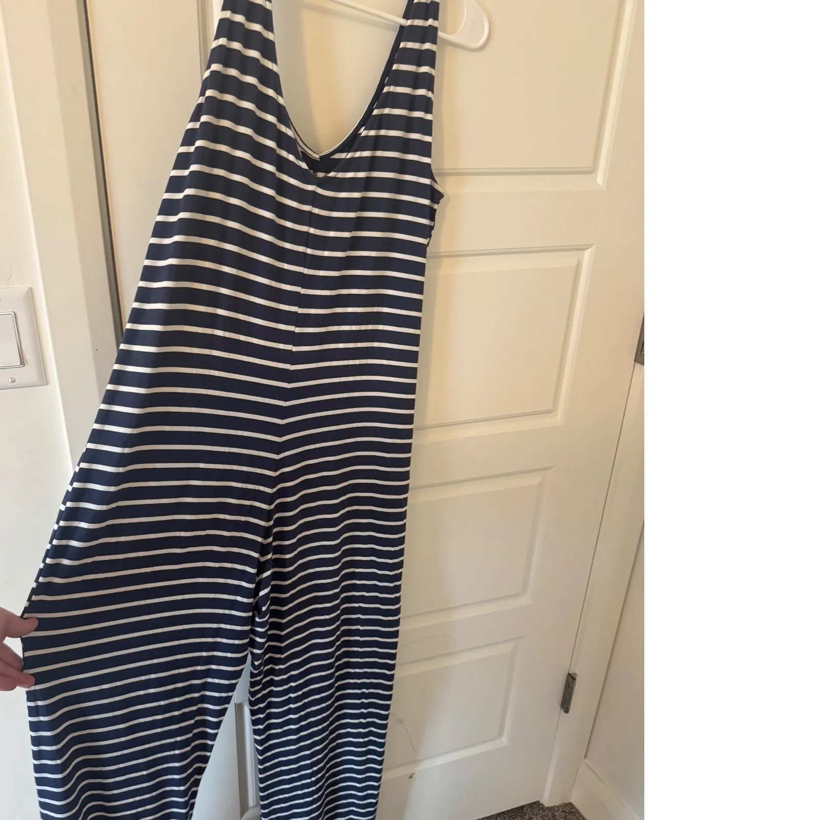 Old Navy Sz M Tall Womens Sunday Sleep Wide Leg Jumpsuit Cozy Lounge Relaxed - Image 5