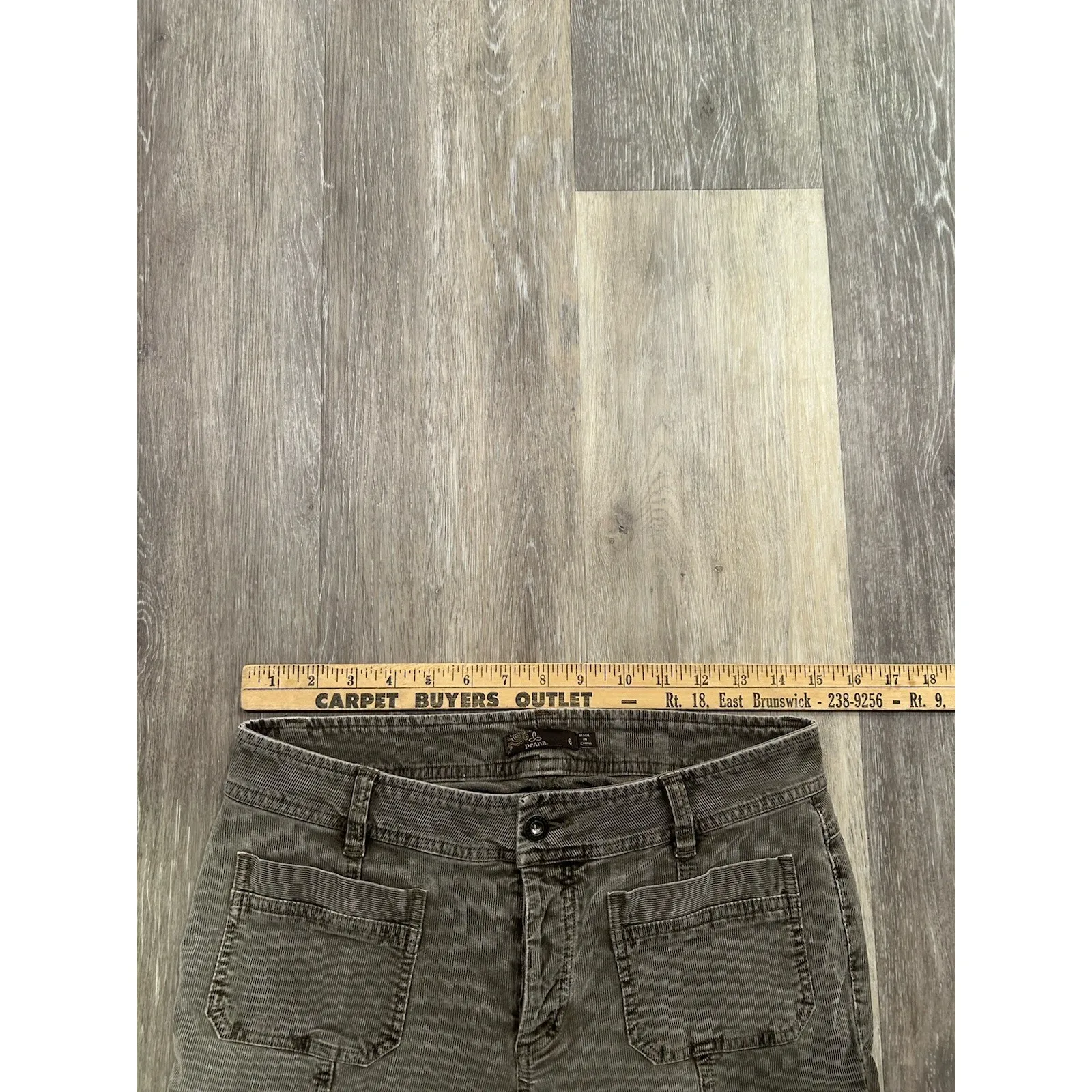 Prana Merrigan Pants‎ Skinny Corduroy Pants Stretch Grey Womens Size 6 30 30x28 - Image 5