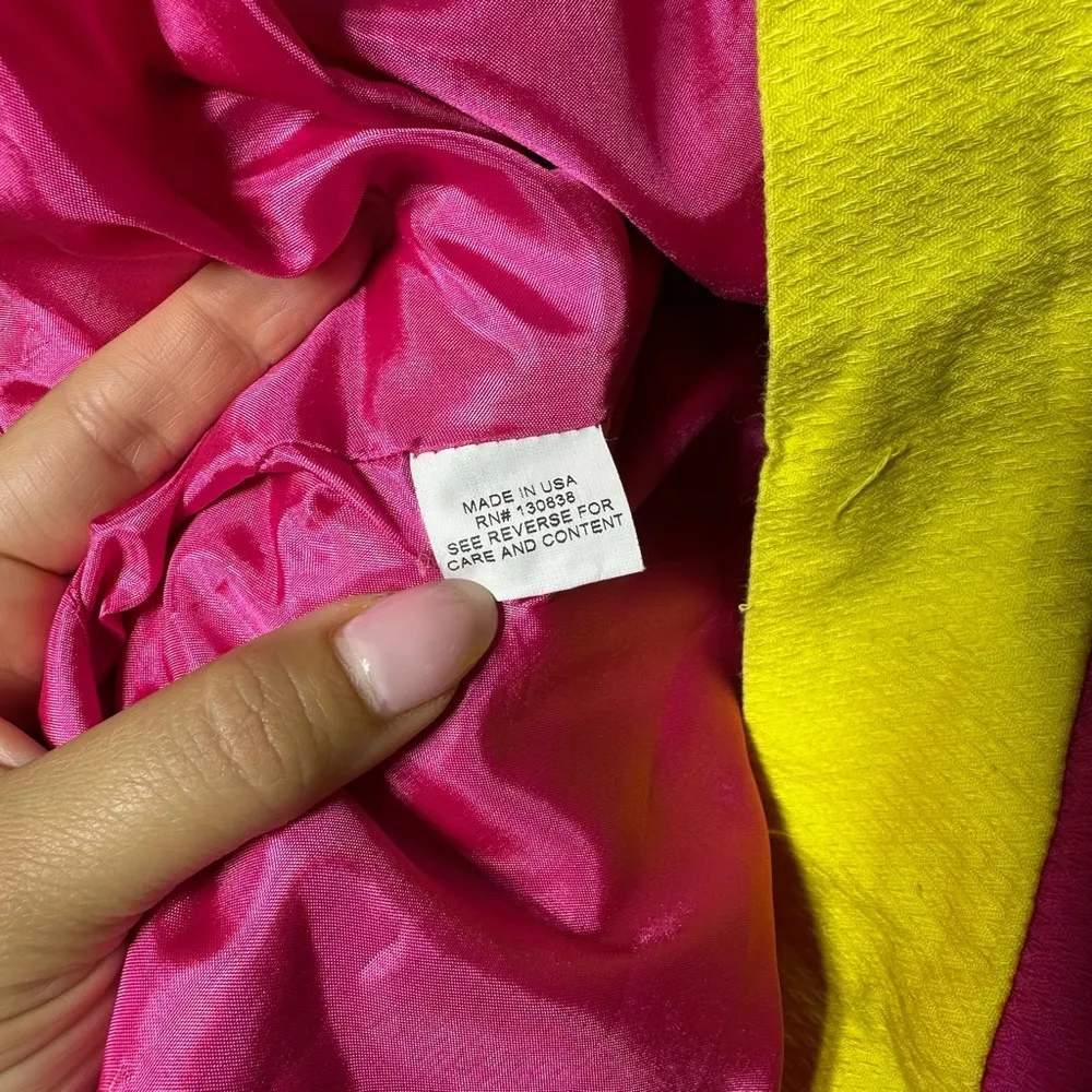 Britt Ryan Strapless Dress Pink And Yellow Size 6 Colorful - Image 7