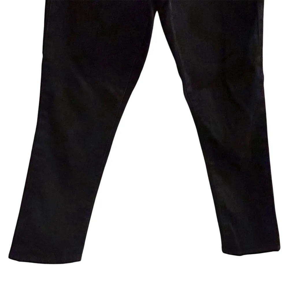 Gap Women's Boyfriend Jeans Size 28 Black Denim Mid Rise 5-Pocket Style - Image 3