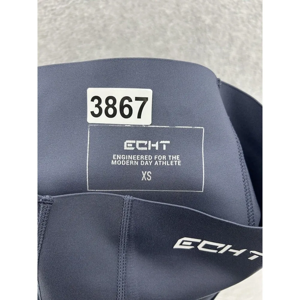 ECHT Women's Leggings Full Length Solid Gray Size XS  Pockets Ankle Zipper - Image 3