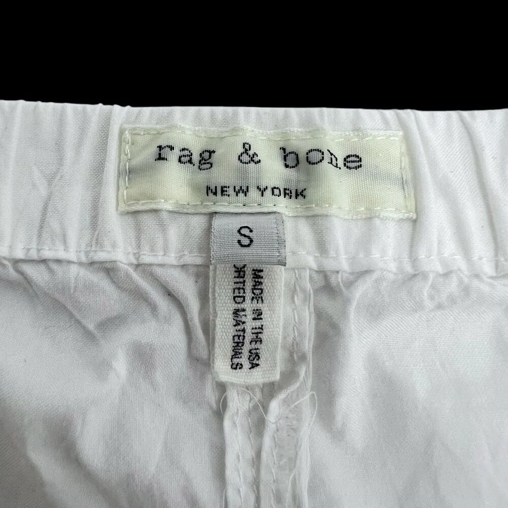 Rag & Bone Greta off shoulder Blouse Long Sleeve Top in White Women’s Size S - Image 10