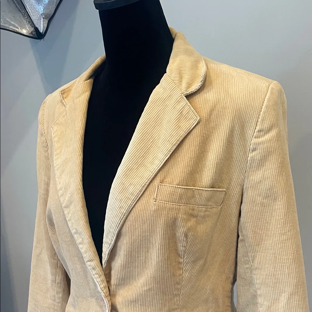 Tan corduroy blazer - Image 2