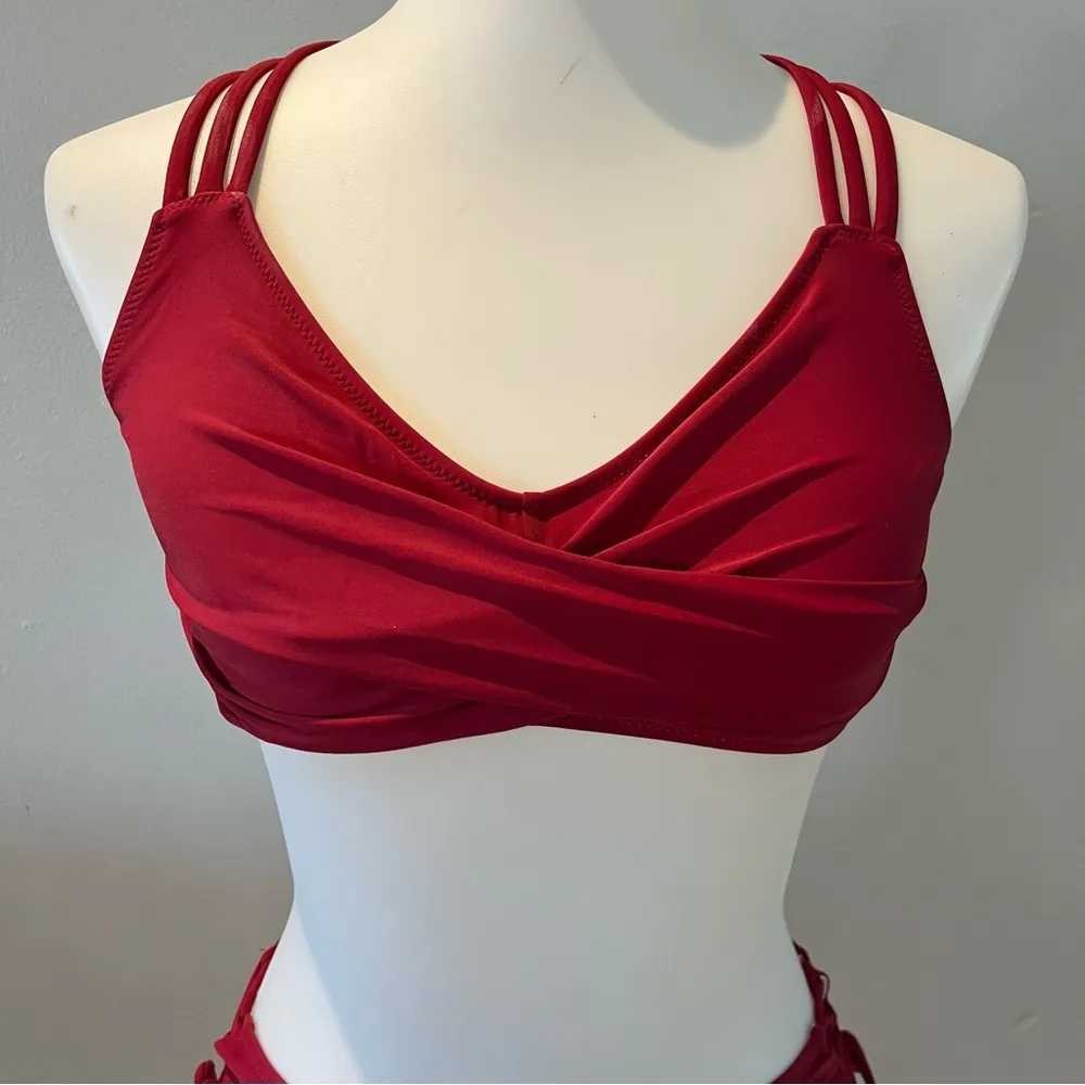 Beachsissi | Wine Red Bikini Set Size M - Image 2