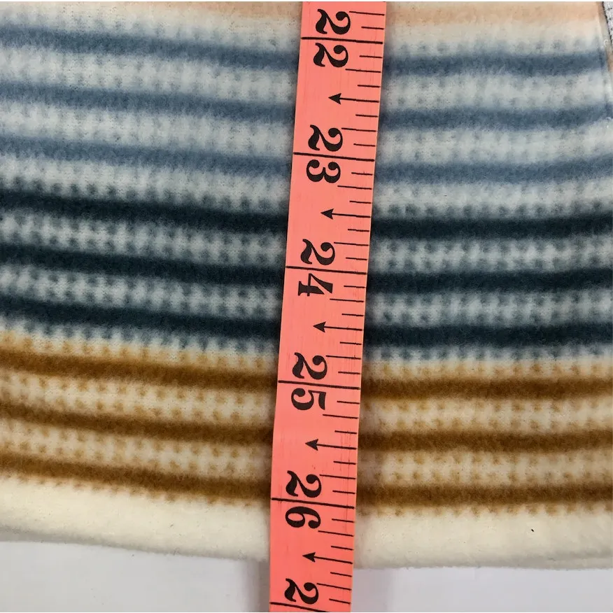 O'NEILL Half Zip Fleece Polar Hoodie Pullover Women L Striped Everyday Comfort - Image 11