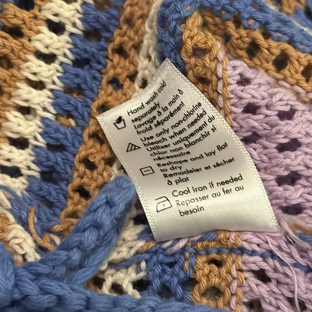 L*SPACE ALLEGRA KNIT DRESS Wildflower Crochet S - Image 9