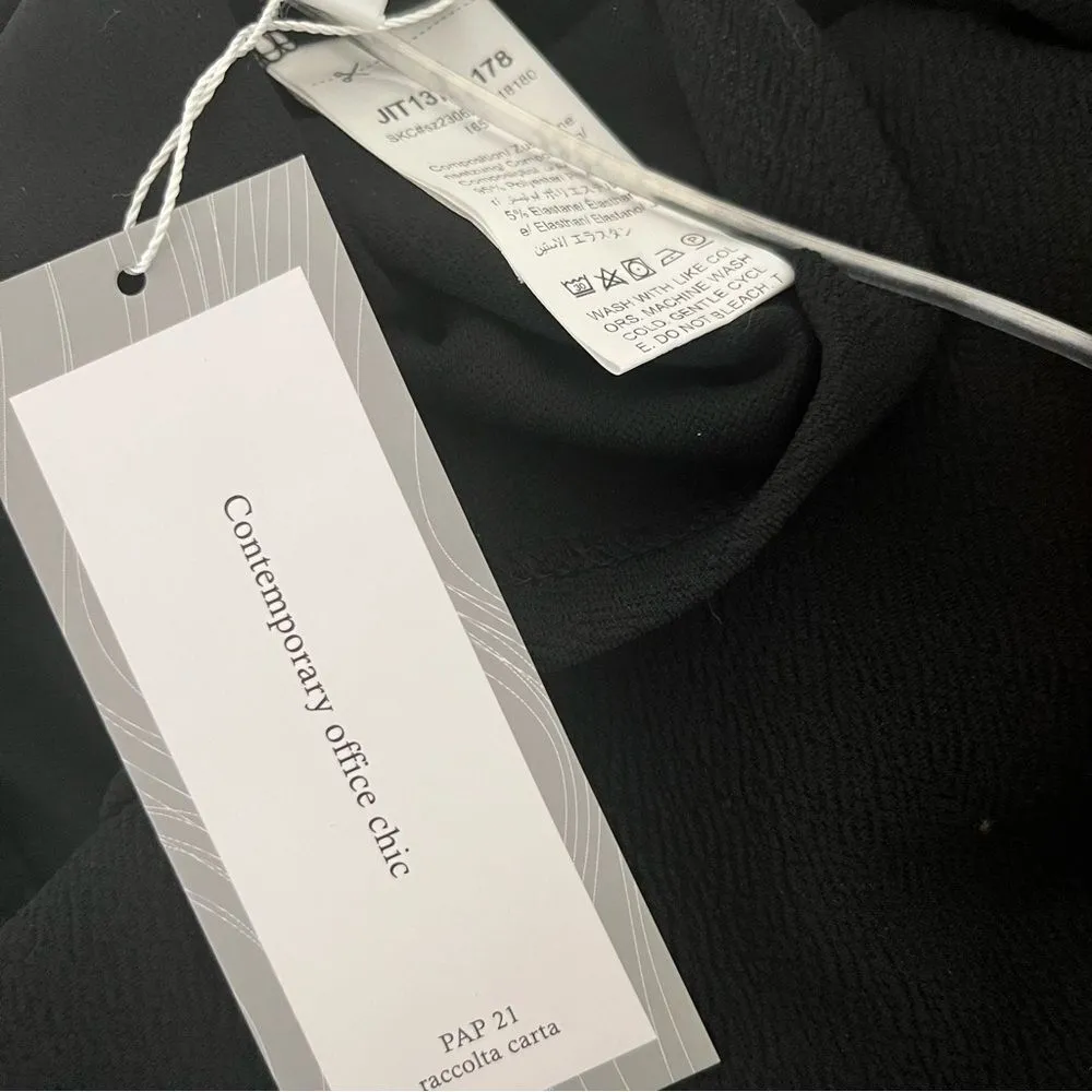 SHEIN BIZwear Button Front Bodycon Dress Black Gold Metal Buttons Size Small NEW - Image 8