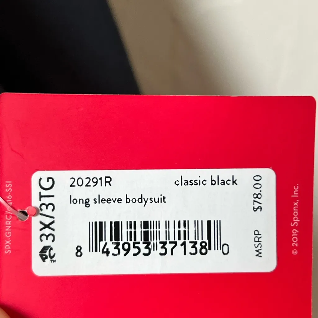 Spanx NWT  Suit Yourself Black V-Neck Bodysuit size 3X - Image 6