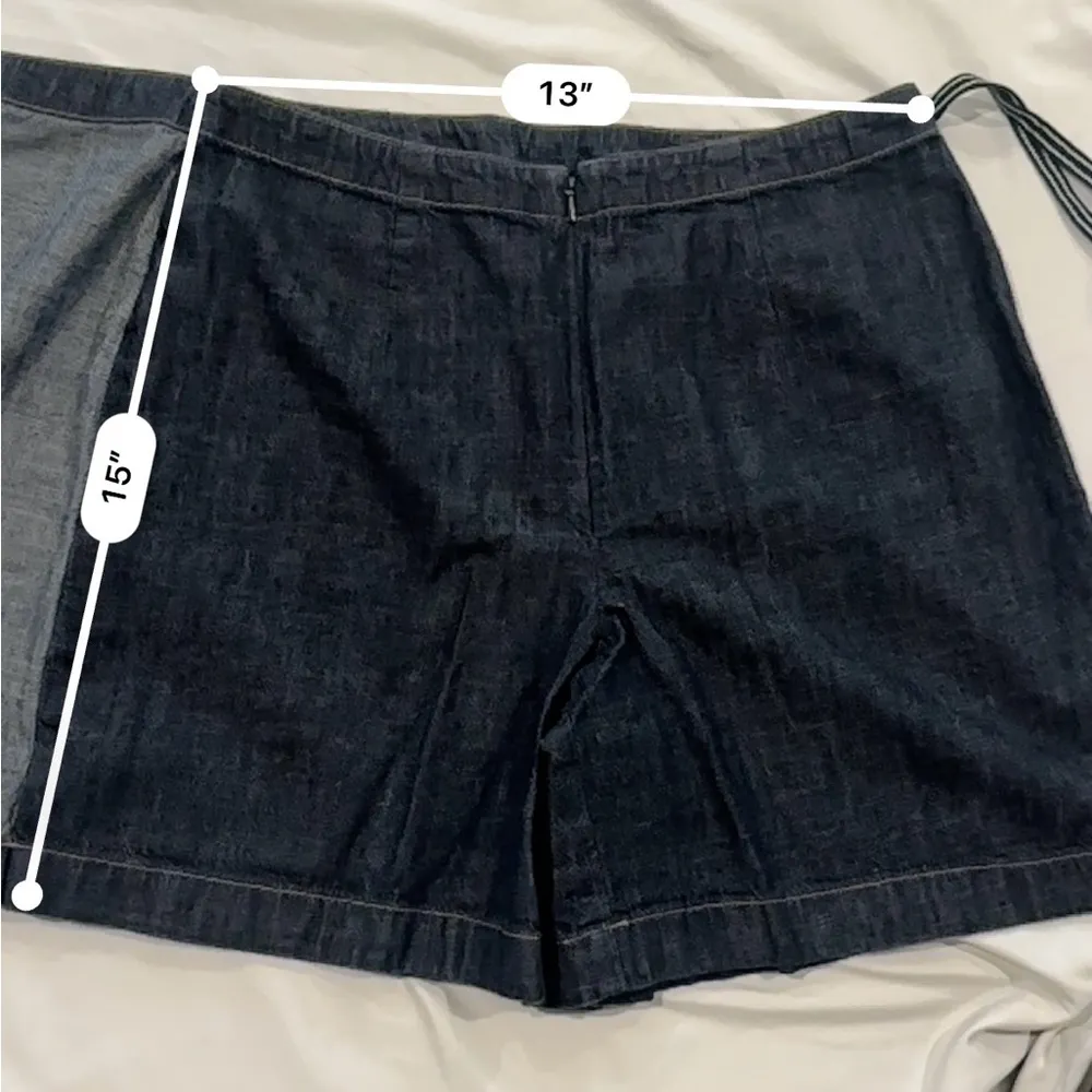 Ann Taylor Blue Skorts with Wrap Design - Image 6