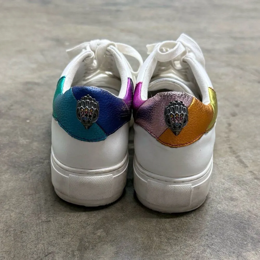 Kurt Geiger London Womens Laney Eagle Leather Sneakers White - Image 5