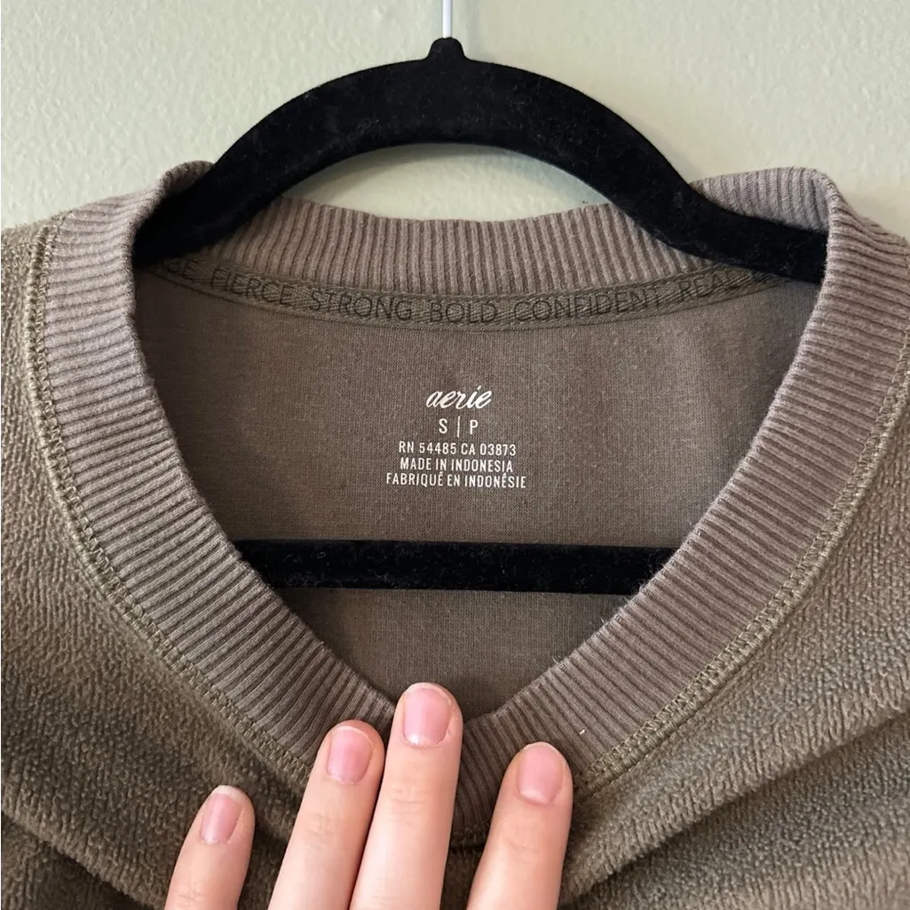 Aerie Split Hem Crewneck Sweatshirt - Image 3