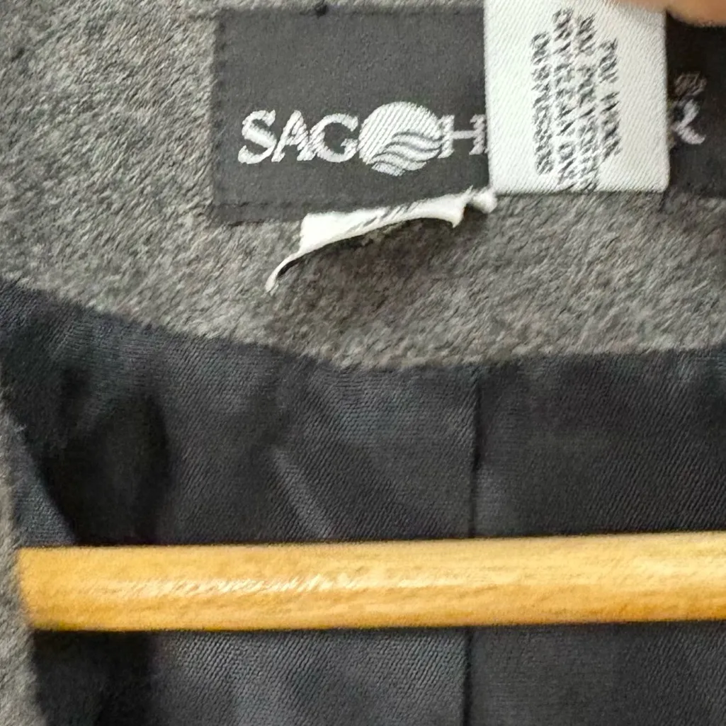 Sag Harbor Gray Wool‎ Blazer Size 10 - Image 6
