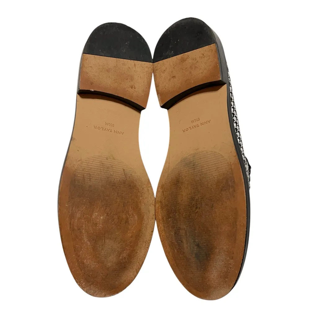 Houndstooth Loafers Black and White Women’s Size 9.5 - Image 9