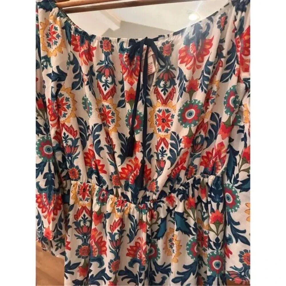 Flying Tomato Romper Size‎ medium Multicolor Red/Blue/White - Image 2