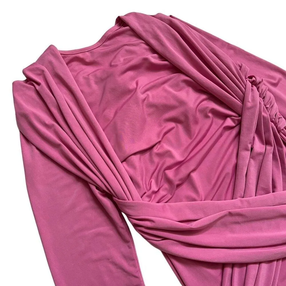 THE ATTICO Fran Mini Dress in Shocking‎ Pink Size XS - Image 10