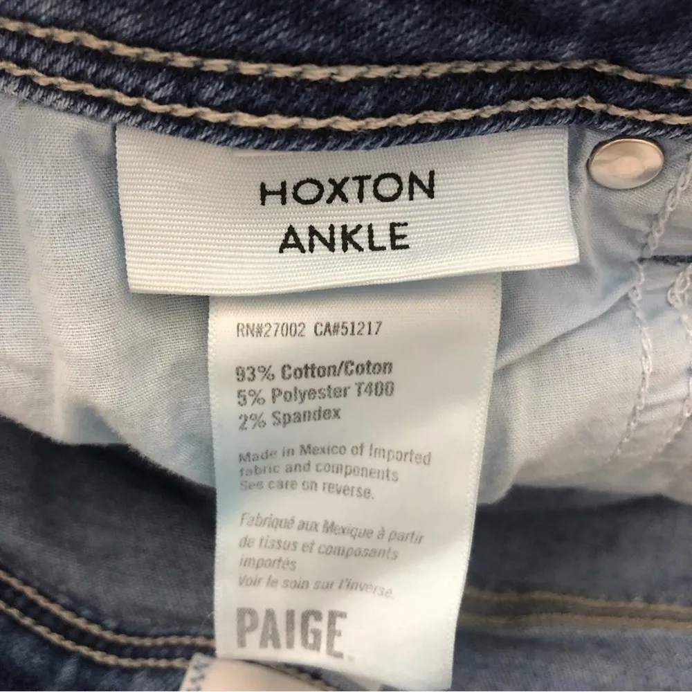 Paige Hoxton High Rise Cropped Raw Hem Skinny Jeans 27 EUC - Image 6