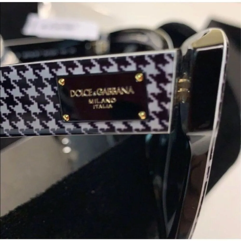 Authentic Dolce & Gabbana DG 4286 3079/87 Pied De Poule Houndstooth Print Sungl - Image 3