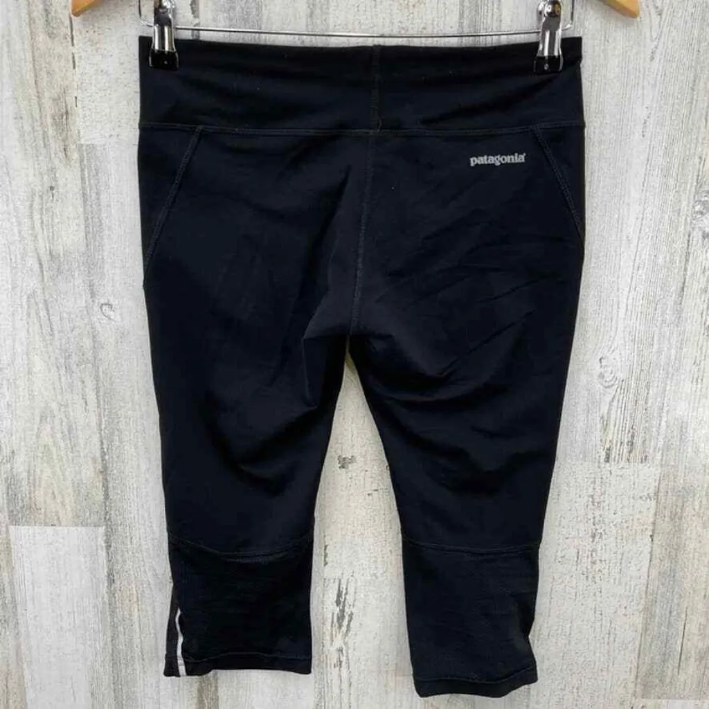 Patagonia Workout Leggings‎ Small Black Nylon Polyester Crop Drawstring Waist - Image 4