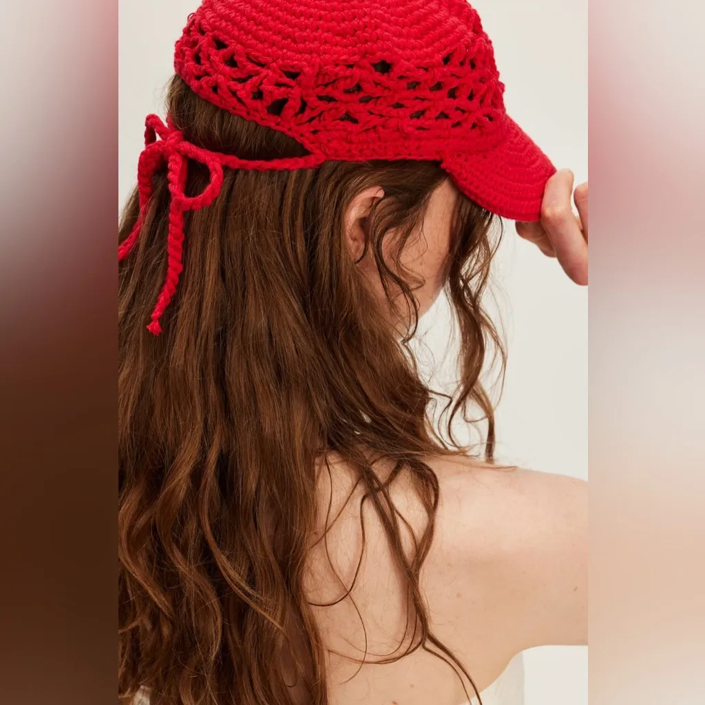 Free People Silvie Crochet Baseball Hat - Image 2