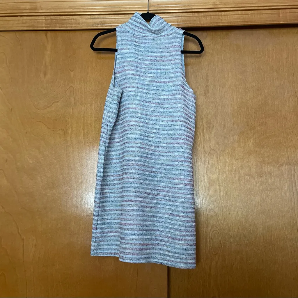 Anthropologie Akemi + Kin Nubby Sleeveless Mock Neck Tweed Shift Dress Medium - Image 6
