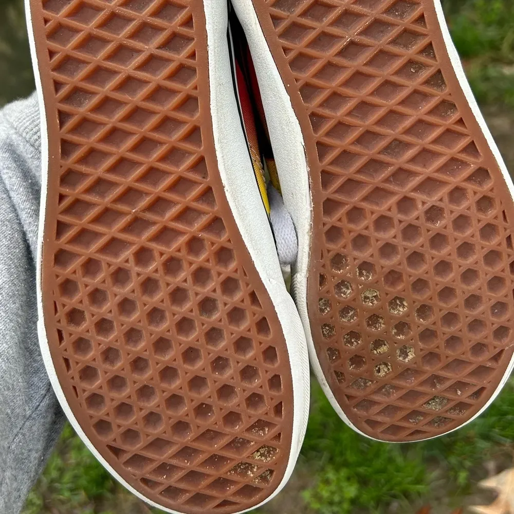 Vans Old Skool‎ Flame Sneaker Size 3.5 men’s 5 womans black red yellow skater - Image 10