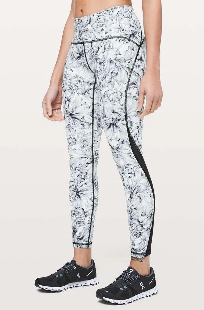 Lululemon Train Times 7/8 Pant *25"
Light Garden White Black / Black - Image 7