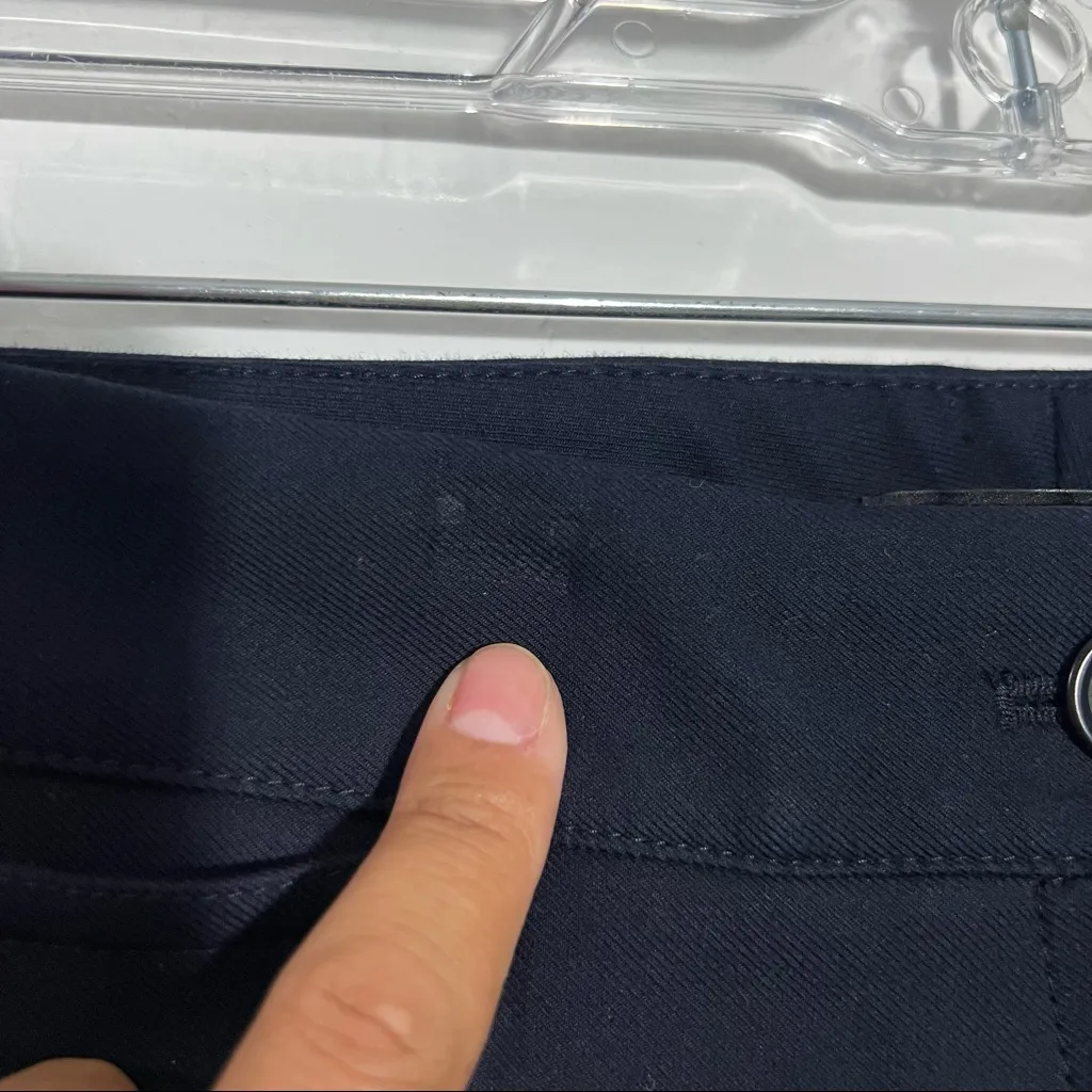 New Talbots Navy Pants‎ w/ Side Button Details Size 10 - Image 5