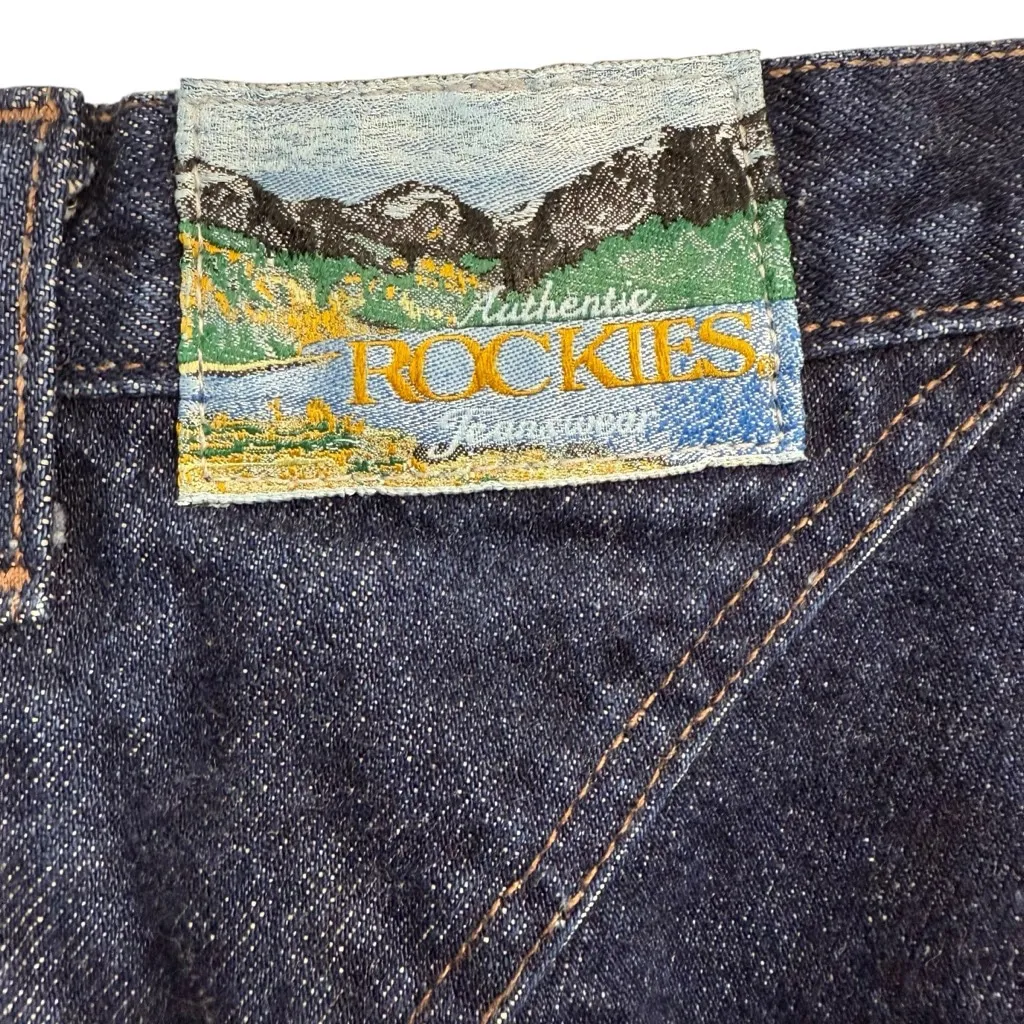 Vintage Rockies Women’s W30 High Waist Western Jeans Dark Wash 80s 90s Size 30 - Image 7