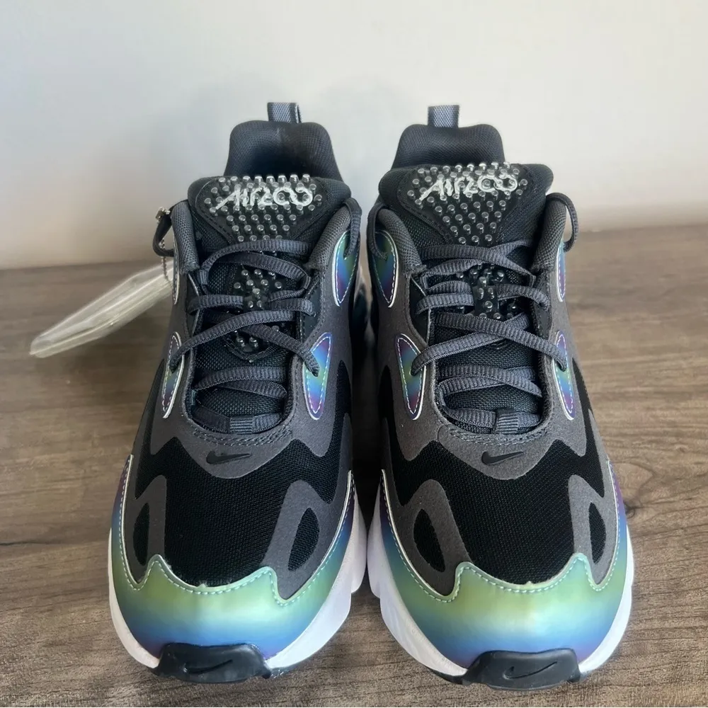 Nike Air Max 200 20 Smoke Grey/White/Black Shoe Size 6Y or 7.5 SKU#24287 - Image 4