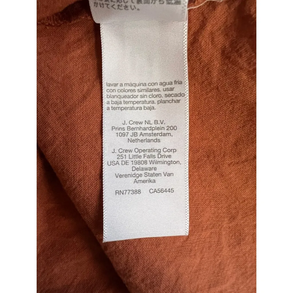 Womens Orange Tiered Midi Dress With Long Sleeves & Cutout Detail By Madewell - Image 8