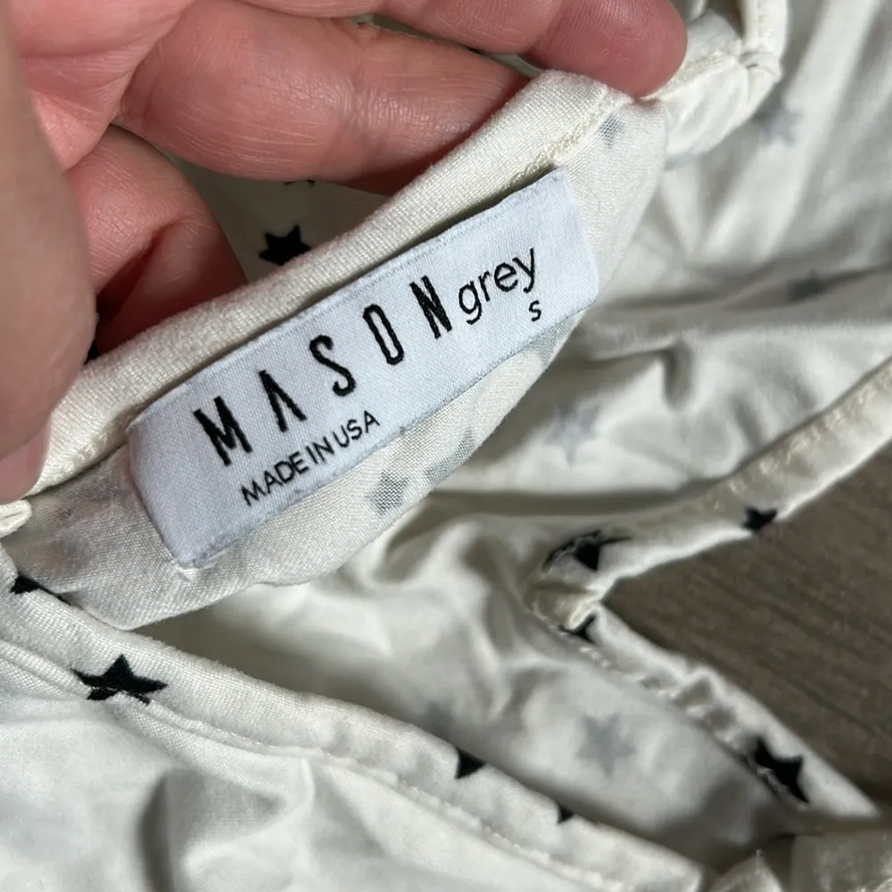 Mason grey star print tank top - Image 4