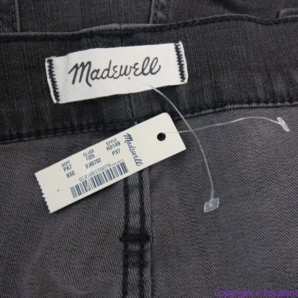 NEW Madewell‎ petite High-Rise Skinny Jeans in Black Sea, 37P - Image 14