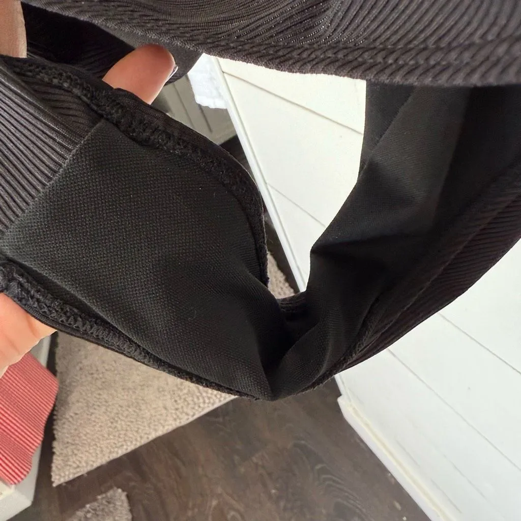 Women’s Black 2XL Ribbed Swimsuit One Piece Size XXL - Image 4