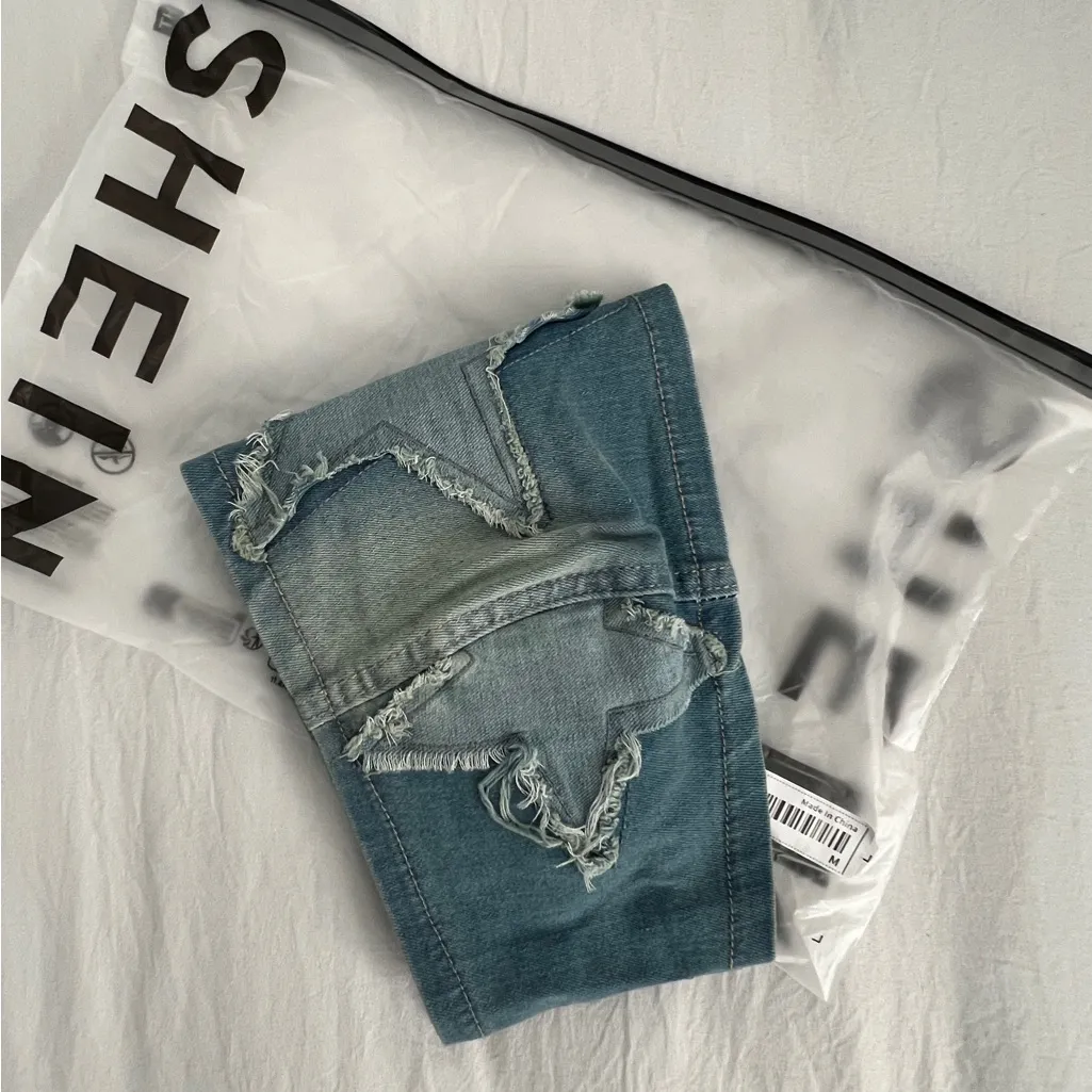 SHEIN Light Blue Denim Top - Image 4