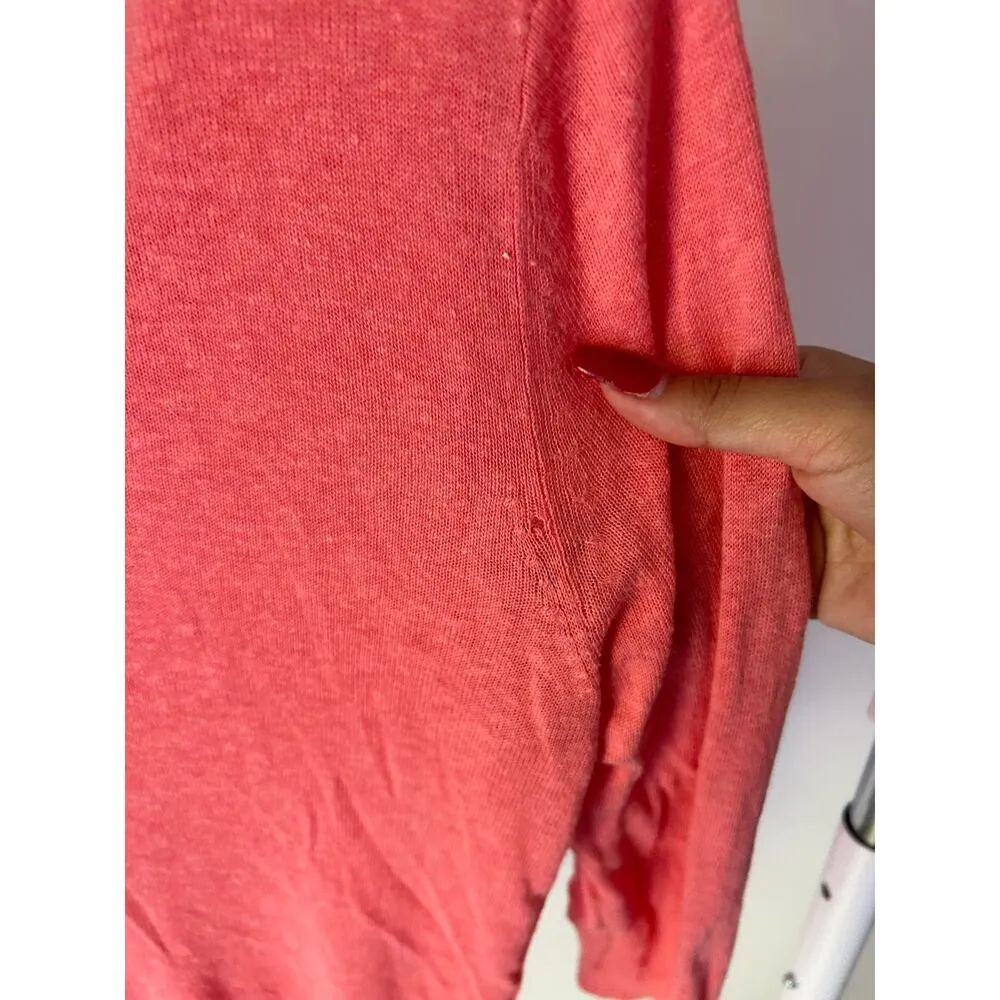 Banana‎ Republic Salmon Pink Cardigan Size Medium - Image 2