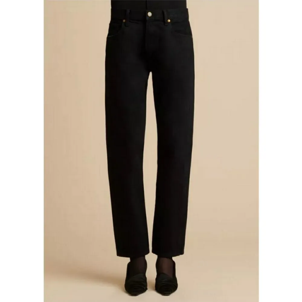 💕KHAITE💕 The Kyle Low Rise Straight Leg Jeans ~ Wilcox Faded Black 28 NWT - Image 6