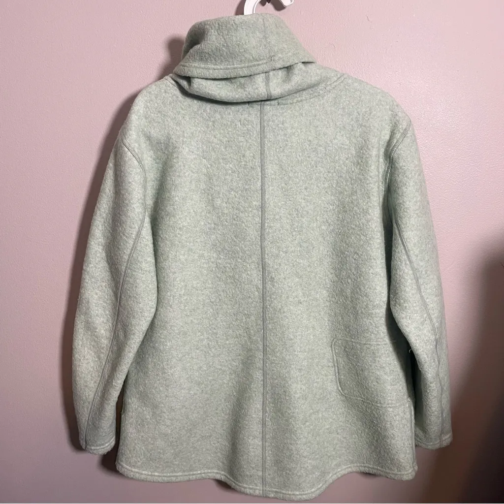 Smartwool Hudson Trail Fleece Pullover Wool Blend Cowl Neck Sweater - Image 3