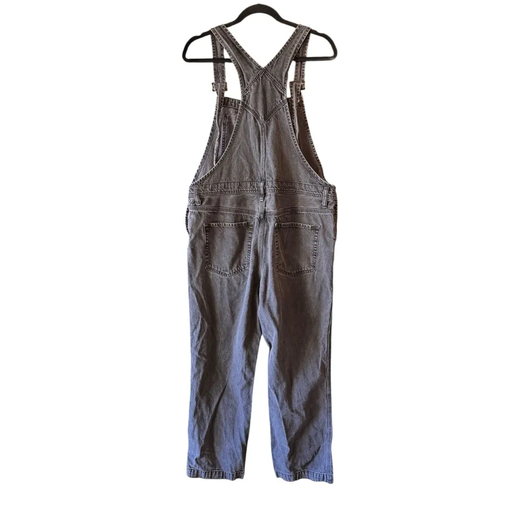 We The Free x Free People - Black Washed Denim Boho Utility Overalls Sz 31 - Image 4