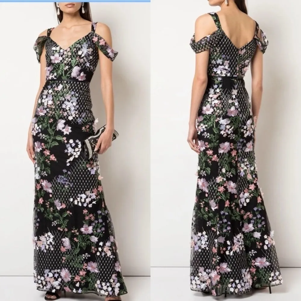 MARCHESA NOTTE Floral Cold - Image 3